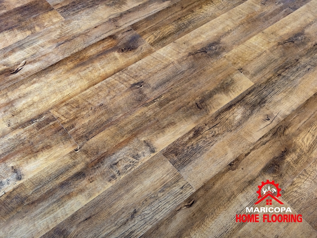 Rustic Wood-Look Vinyl Plank Flooring